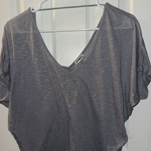 Light cute Express top in gray in a size small. - Picture 1 of 4